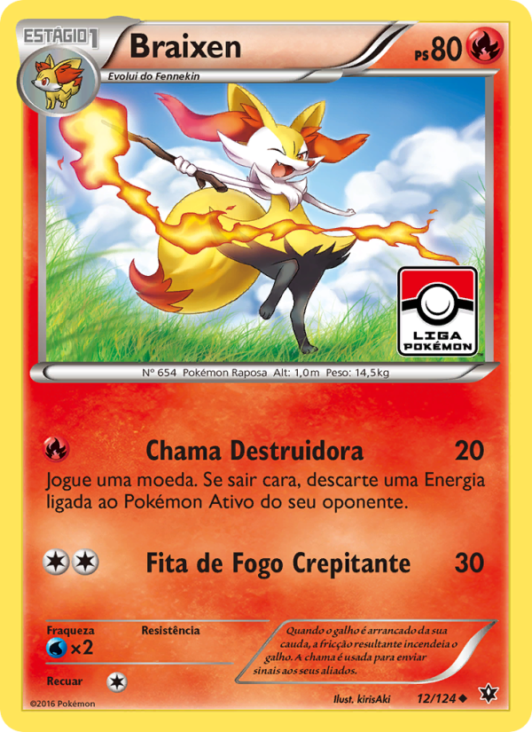 Braixen 12 — Fusão de Destinos (Portuguese Pokémon TCG card)