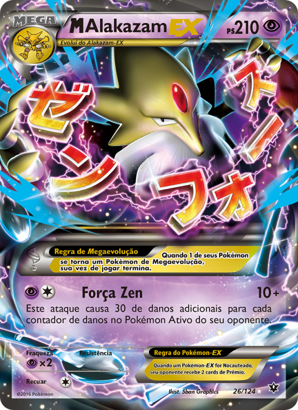 M-Alakazam EX 26 — Fusão de Destinos (Portuguese Pokémon TCG card)