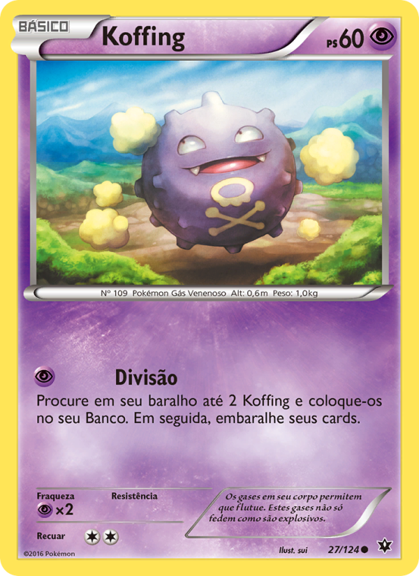 Koffing 27 — Fusão de Destinos (Portuguese Pokémon TCG card)