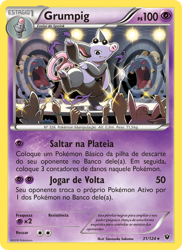Grumpig 31 — Fusão de Destinos (Portuguese Pokémon TCG card)