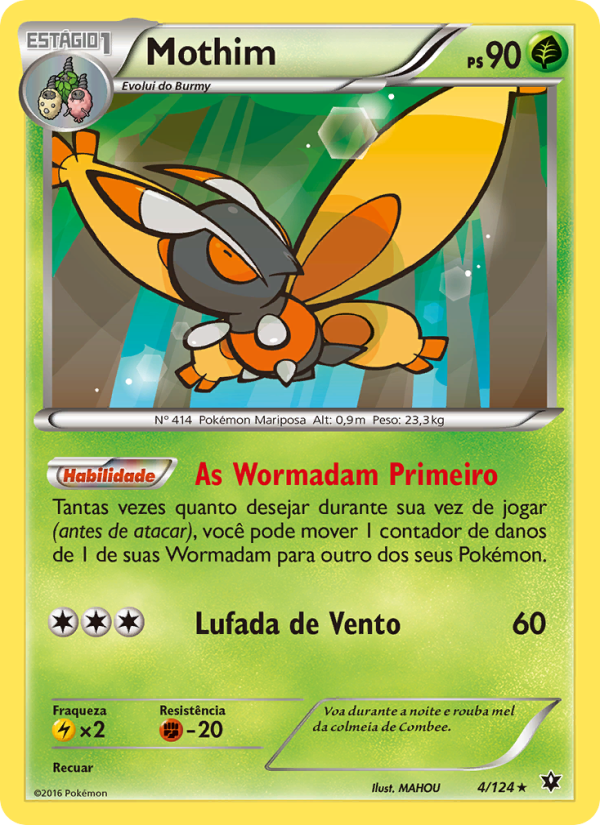 Mothim 4 — Fusão de Destinos (Portuguese Pokémon TCG card)