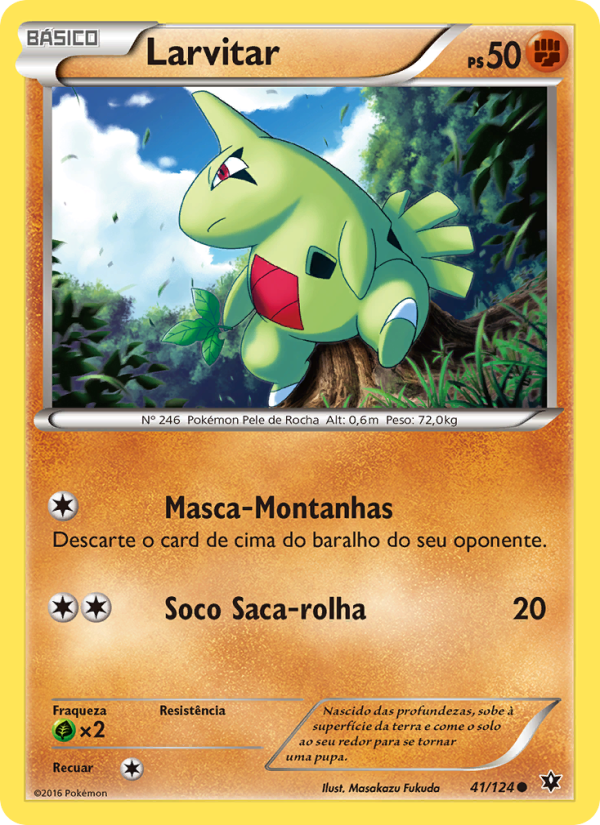 Larvitar 41 — Fusão de Destinos (Portuguese Pokémon TCG card)