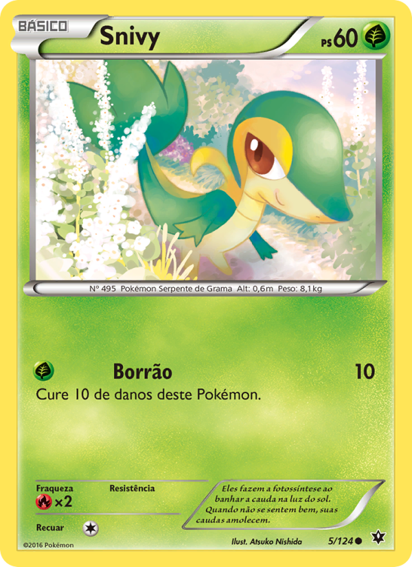 Snivy 5 — Fusão de Destinos (Portuguese Pokémon TCG card)