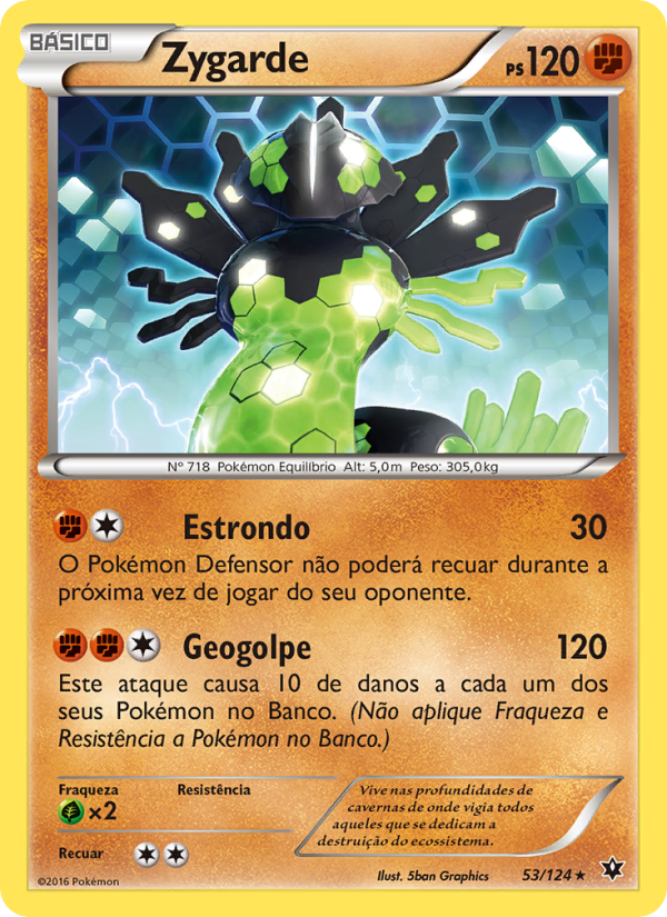 Zygarde 53 — Fusão de Destinos (Portuguese Pokémon TCG card)