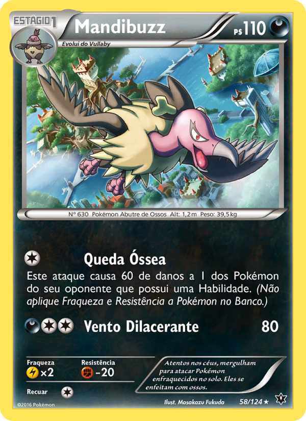 Mandibuzz 58 — Fusão de Destinos (Portuguese Pokémon TCG card)
