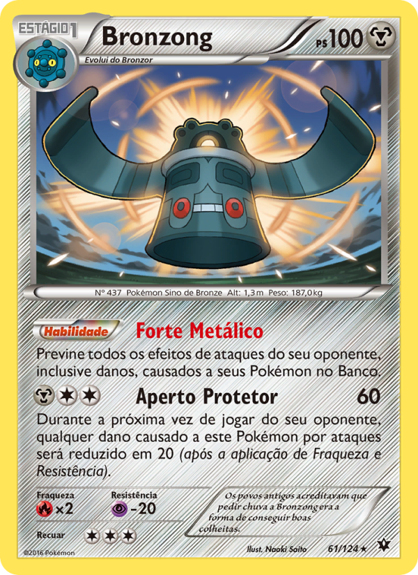 Bronzong 61 — Fusão de Destinos (Portuguese Pokémon TCG card)