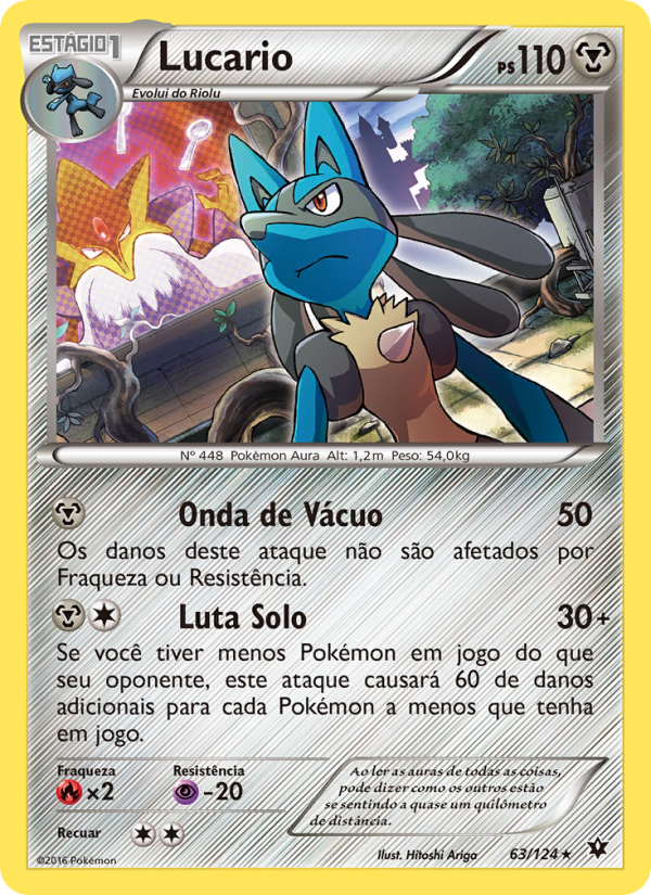 Lucario 63 — Fusão de Destinos (Portuguese Pokémon TCG card)