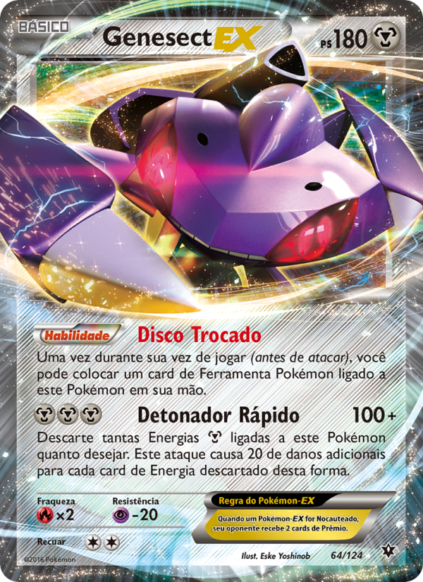 Genesect EX 64 — Fusão de Destinos (Portuguese Pokémon TCG card)