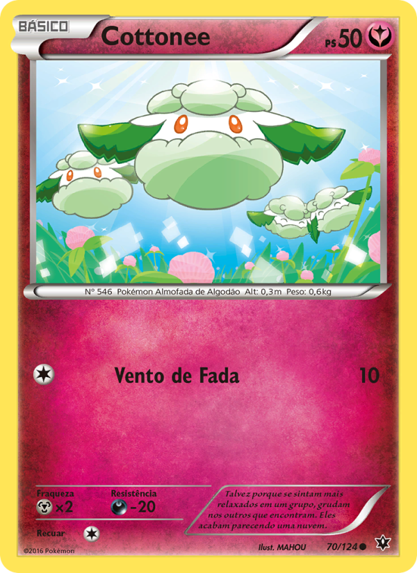 Cottonee 70 — Fusão de Destinos (Portuguese Pokémon TCG card)
