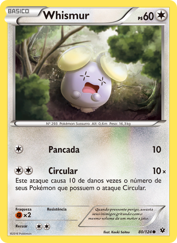 Whismur 80 — Fusão de Destinos (Portuguese Pokémon TCG card)