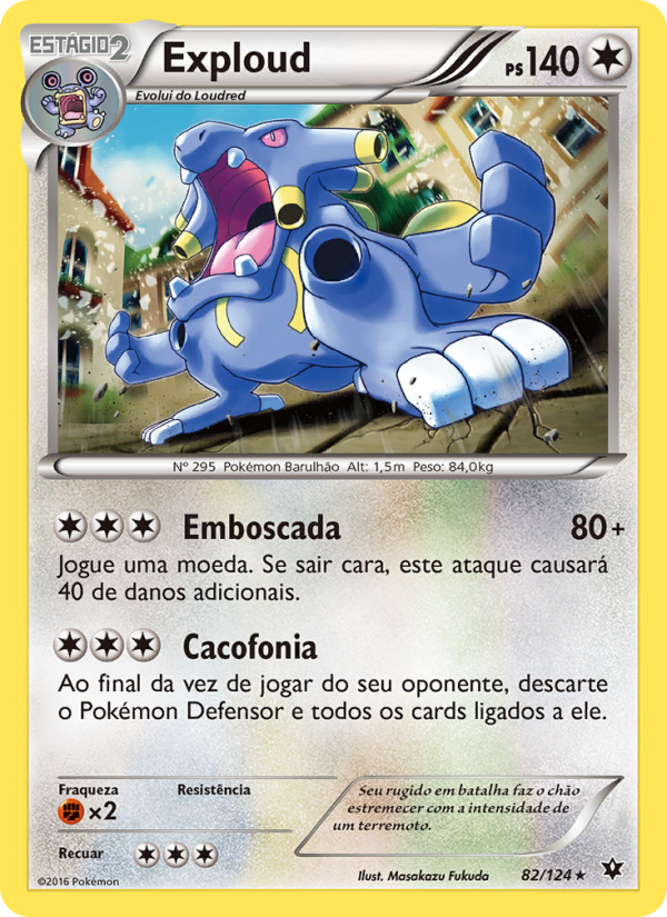 Exploud 82 — Fusão de Destinos (Portuguese Pokémon TCG card)