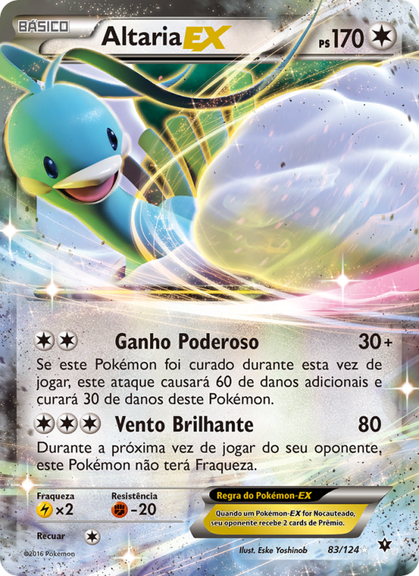 Altaria EX 83 — Fusão de Destinos (Portuguese Pokémon TCG card)