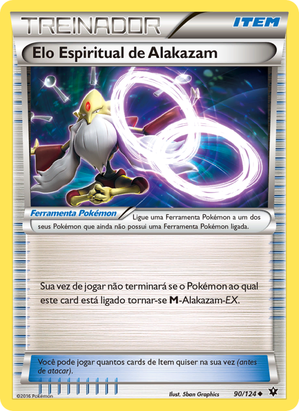 Elo Espiritual de Alakazam 90 — Fusão de Destinos (Portuguese Pokémon TCG card)