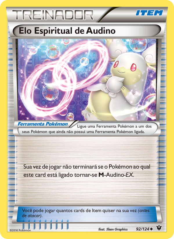 Elo Espiritual de Audino 92 — Fusão de Destinos (Portuguese Pokémon TCG card)