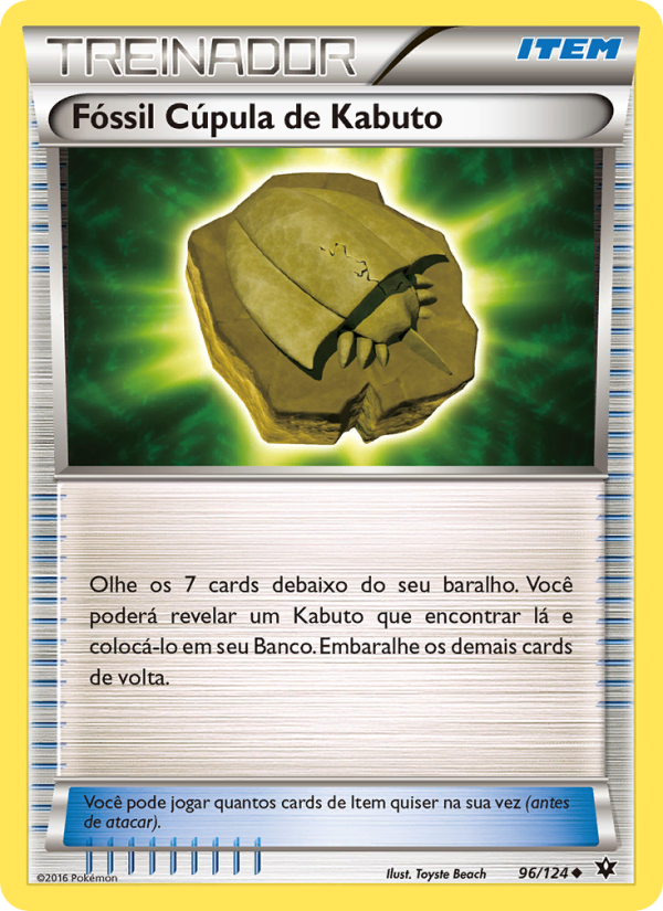 Fóssil Cúpula de Kabuto 96 — Fusão de Destinos (Portuguese Pokémon TCG card)
