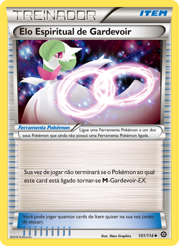 Elo Espiritual de Gardevoir 101 — Cerco de Vapor (Portuguese Pokémon TCG card)