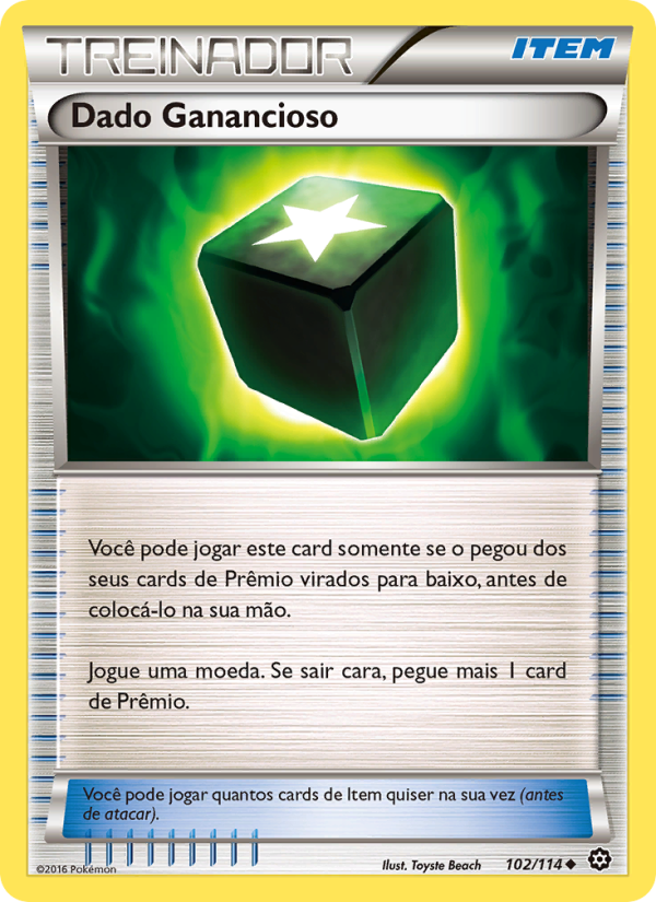 Dado Ganancioso 102 — Cerco de Vapor (Portuguese Pokémon TCG card)