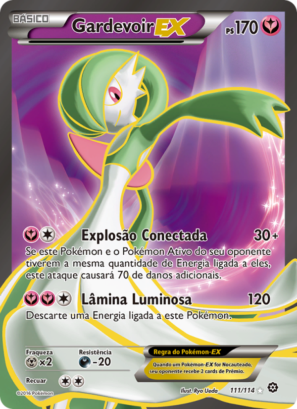 Gardevoir EX 111 — Cerco de Vapor (Portuguese Pokémon TCG card)