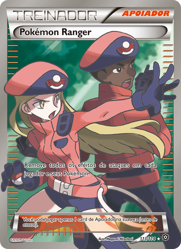 Pokémon Ranger 113 — Cerco de Vapor (Portuguese Pokémon TCG card)