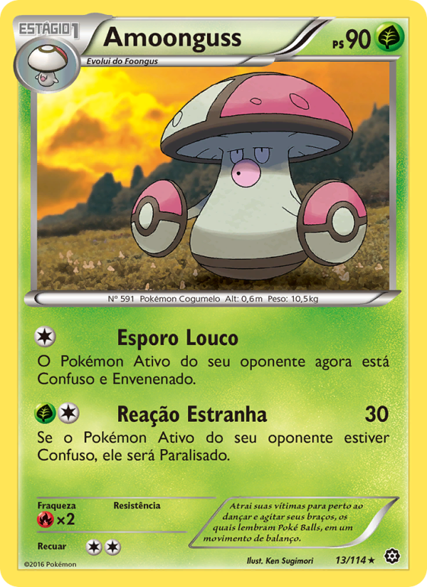 Amoonguss 13 — Cerco de Vapor (Portuguese Pokémon TCG card)