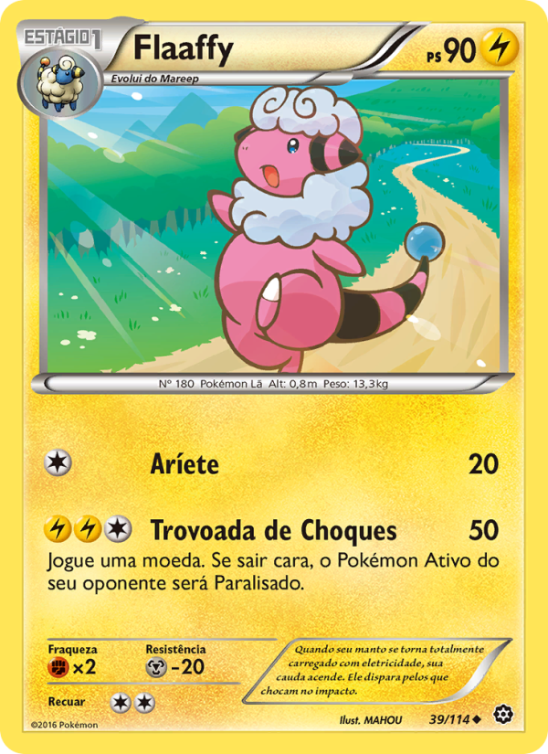 Flaaffy 39 — Cerco de Vapor (Portuguese Pokémon TCG card)