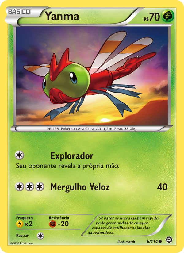Yanma 6 — Cerco de Vapor (Portuguese Pokémon TCG card)
