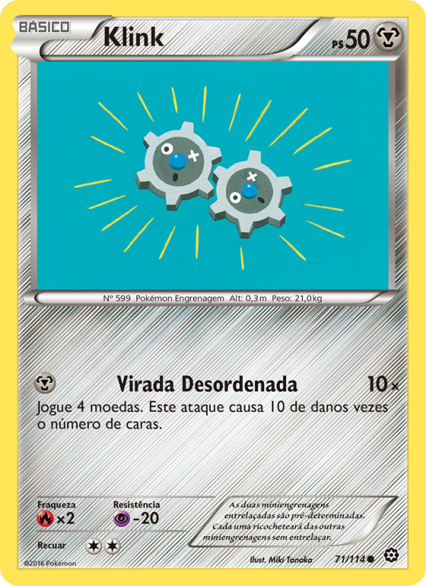 Klink 71 — Cerco de Vapor (Portuguese Pokémon TCG card)