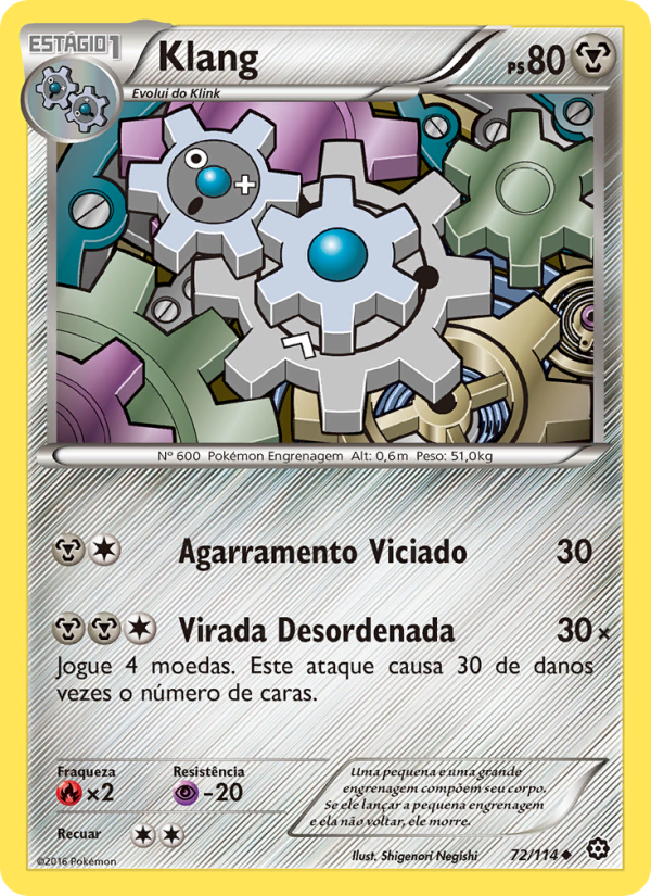Klang 72 — Cerco de Vapor (Portuguese Pokémon TCG card)
