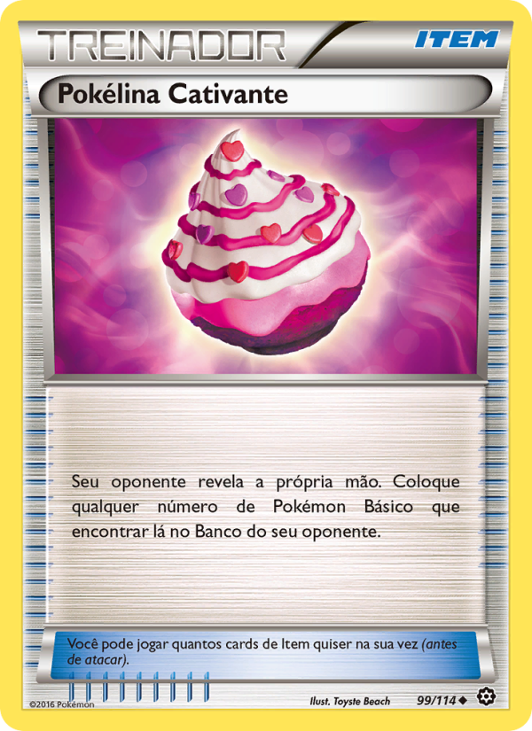 Pokélina Cativante 99 — Cerco de Vapor (Portuguese Pokémon TCG card)