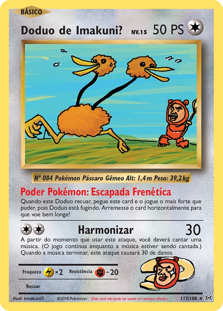 Doduo de Imakuni? 112 — Evolutions (Portuguese Pokémon TCG card)