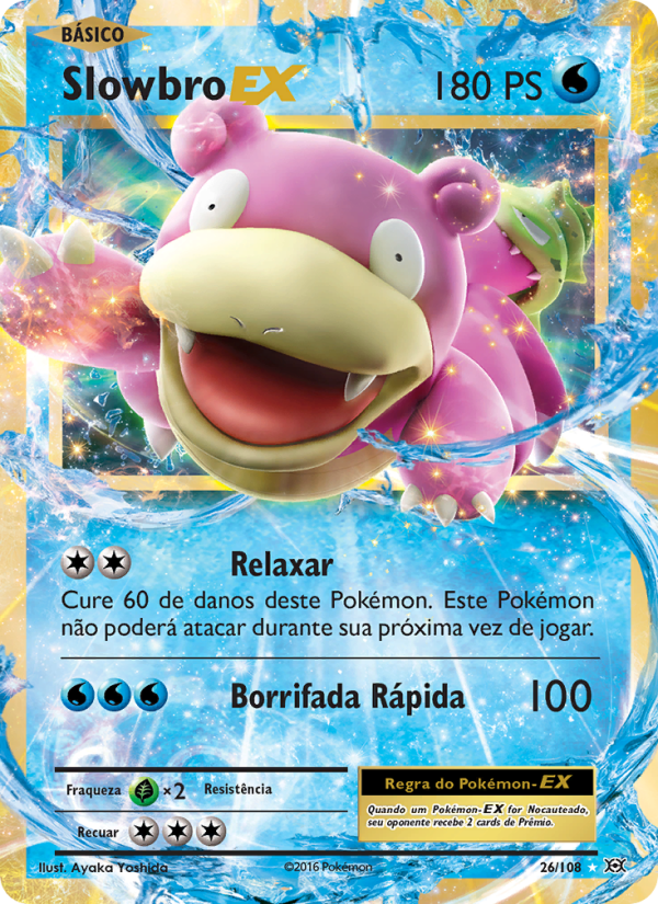 Slowbro EX 26 — Evoluções (Portuguese Pokémon TCG card)