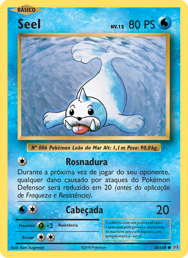 Seel 28 — Evoluções (Portuguese Pokémon TCG card)