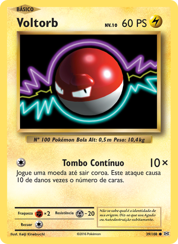 Voltorb 39 — Evoluções (Portuguese Pokémon TCG card)