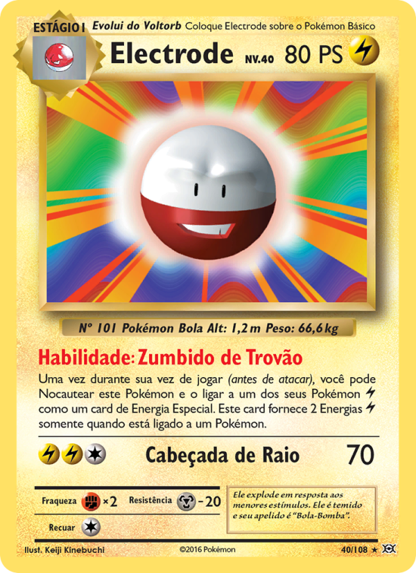 Electrode 40 — Evoluções (Portuguese Pokémon TCG card)