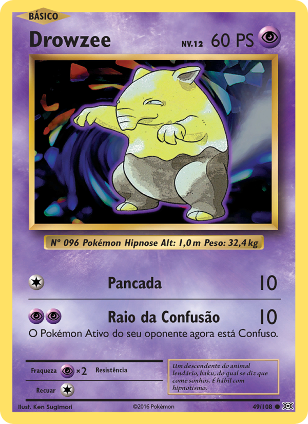 Drowzee 49 — Evoluções (Portuguese Pokémon TCG card)