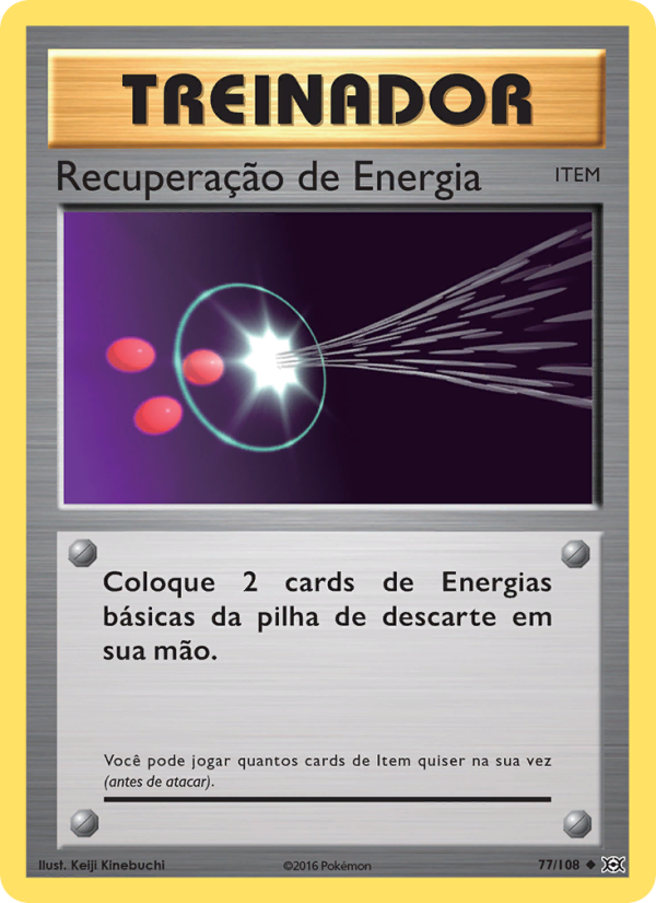 Recuperação de Energia 77 — Evoluções (Portuguese Pokémon TCG card)
