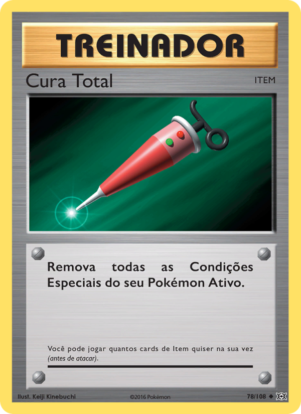 Cura Total 78 — Evoluções (Portuguese Pokémon TCG card)