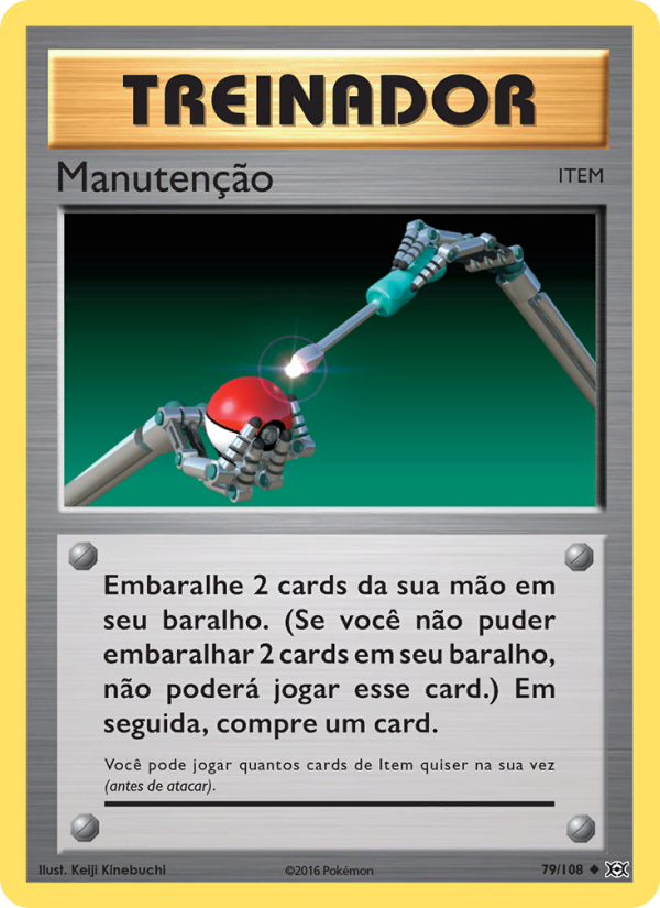 Manutenção 79 — Evoluções (Portuguese Pokémon TCG card)