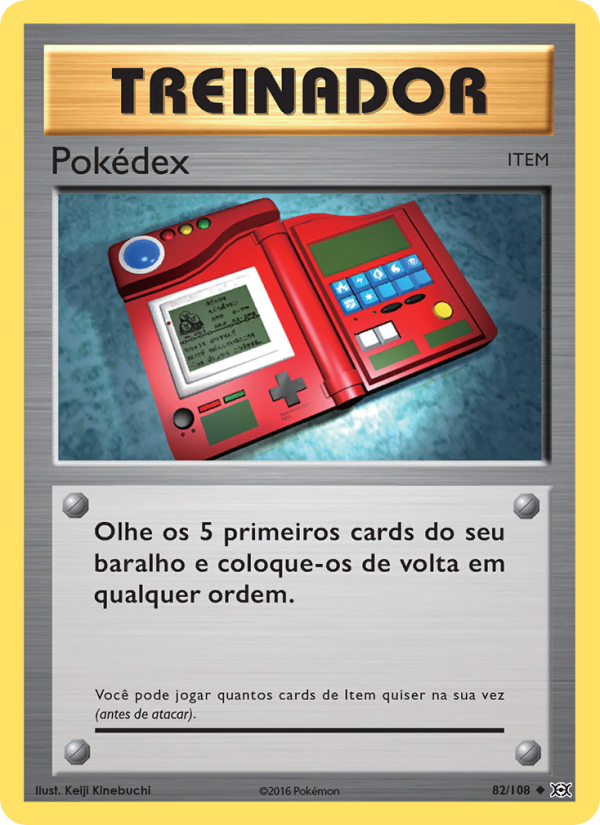 Pokédex 82 — Evoluções (Portuguese Pokémon TCG card)