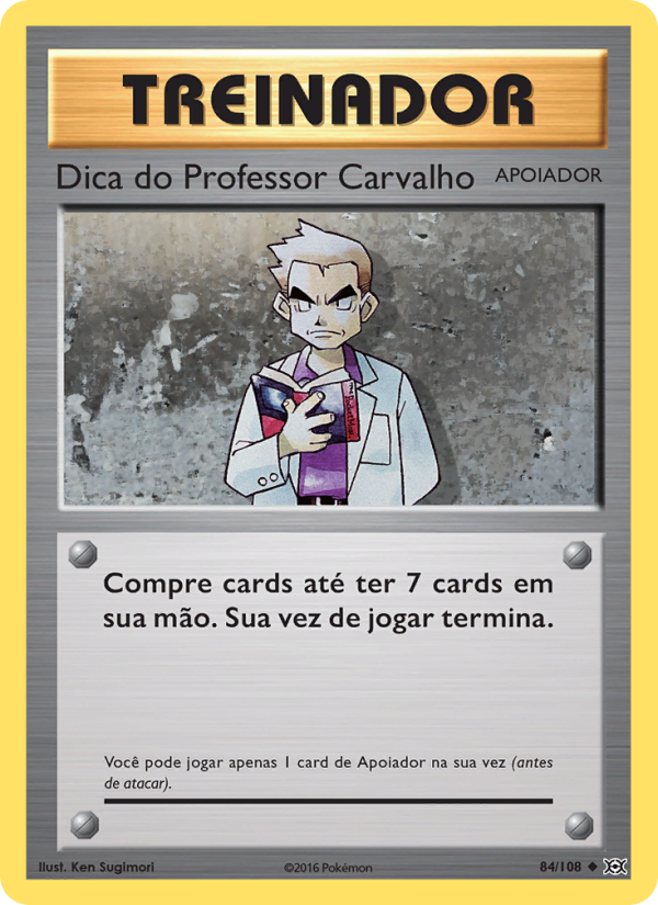 Dica do Professor Carvalho 84 — Evoluções (Portuguese Pokémon TCG card)