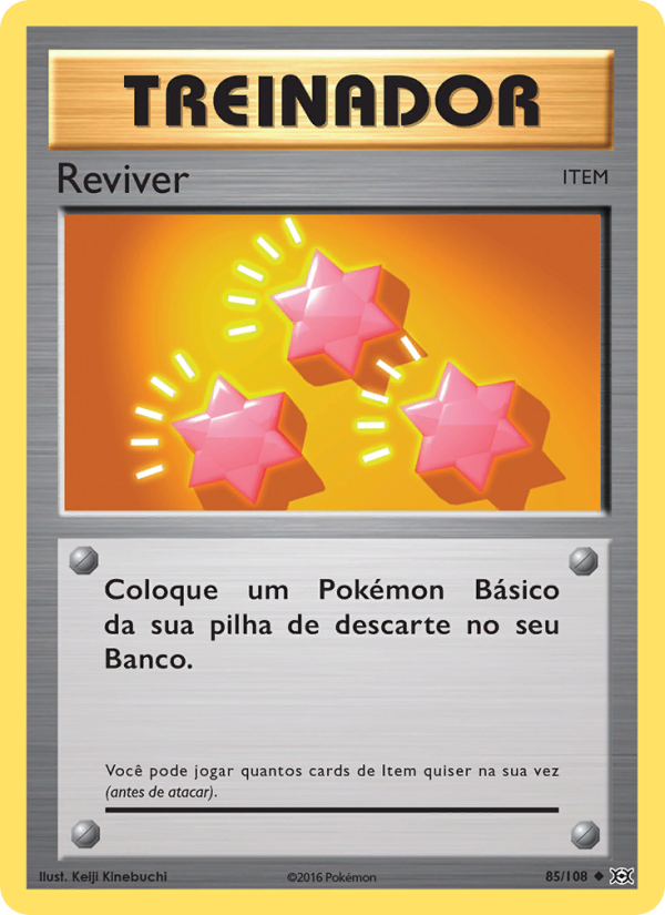 Reviver 85 — Evoluções (Portuguese Pokémon TCG card)