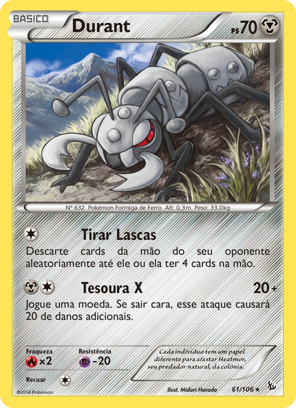 Durant 61 — Flash de Fogo (Portuguese Pokémon TCG card)