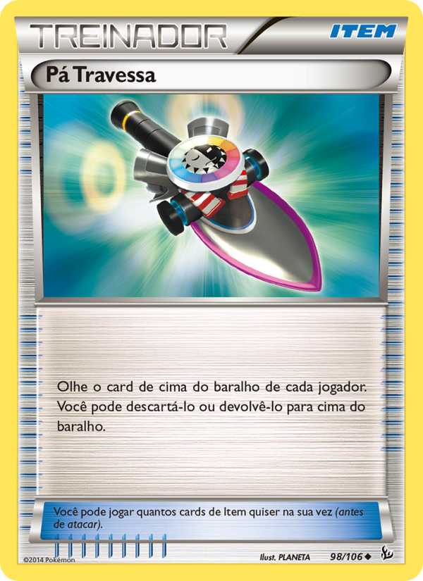 Pá Travessa 98 — Flash de Fogo (Portuguese Pokémon TCG card)