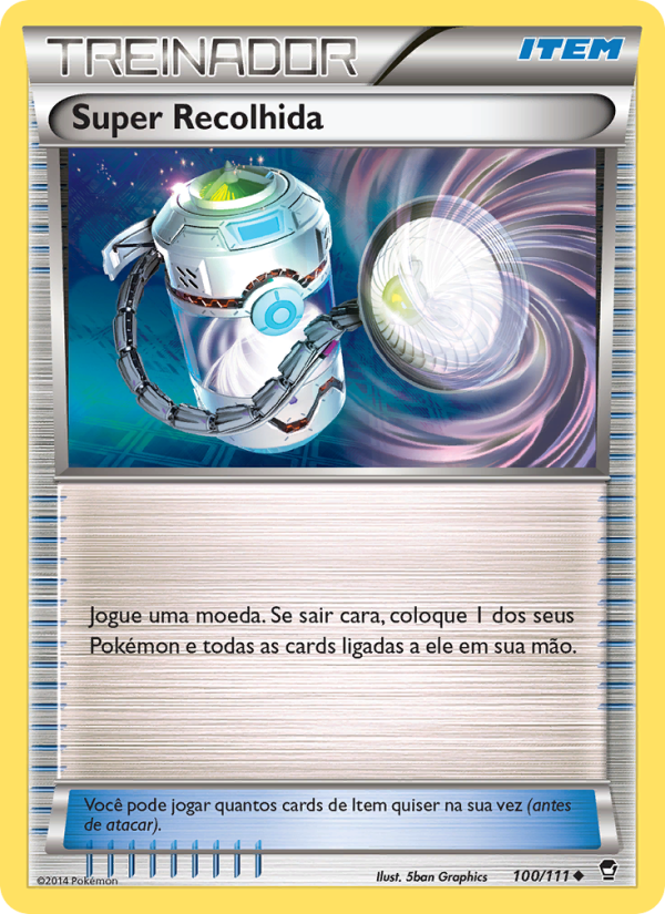 Super Recolhida 100 — Punhos Furiosos (Portuguese Pokémon TCG card)