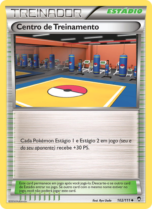 Centro de Treinamento 102 — Punhos Furiosos (Portuguese Pokémon TCG card)