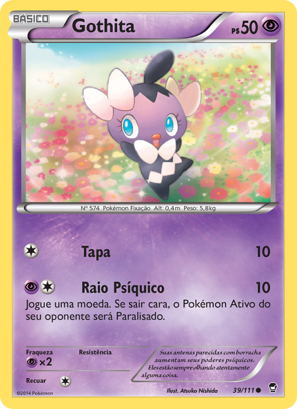 Gothita 39 — Punhos Furiosos (Portuguese Pokémon TCG card)