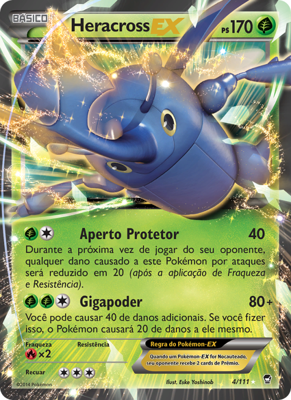 Heracross EX 4 — Punhos Furiosos (Portuguese Pokémon TCG card)