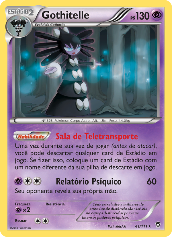 Gothitelle 41 — Punhos Furiosos (Portuguese Pokémon TCG card)