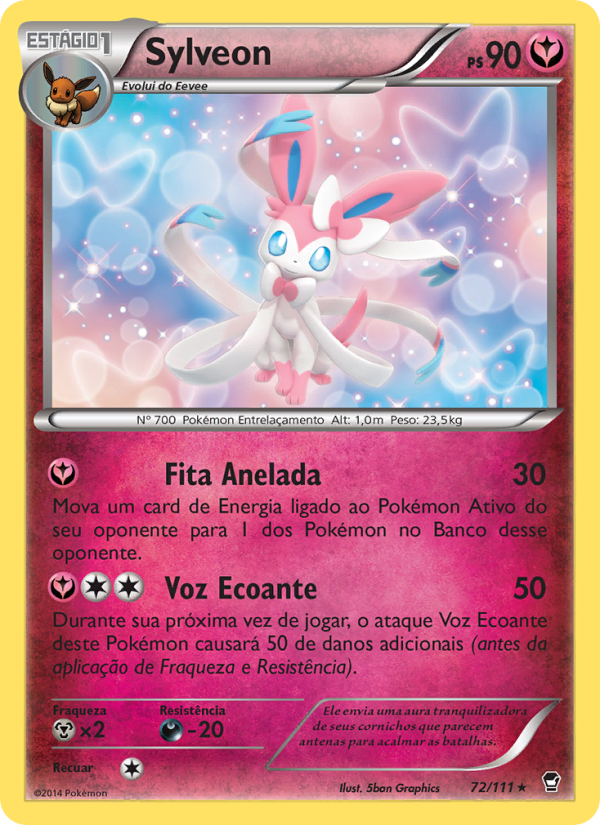 Sylveon 72 — Punhos Furiosos (Portuguese Pokémon TCG card)