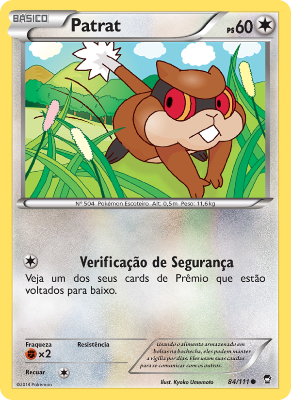 Patrat 84 — Punhos Furiosos (Portuguese Pokémon TCG card)
